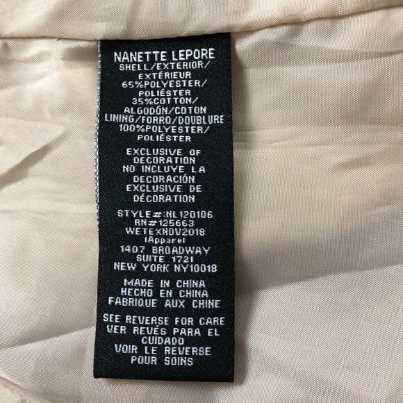 NANETTE LEPORE KHAKI  HOODED UTILITY SPRING JACKET  EXCELLENT CONDITION - Picture 13 of 15